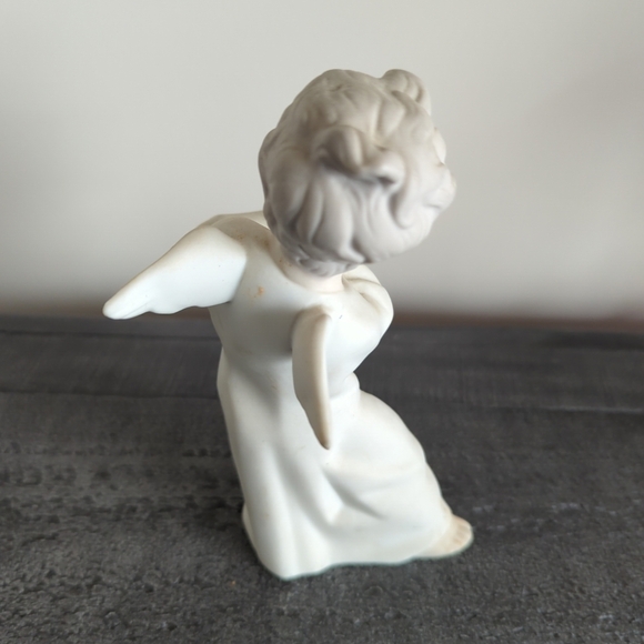 Lladro Angel Cherub With Flute Figurine 7" Marked Matte Finish - Picture 6 of 13